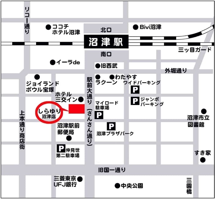 沼津店地図